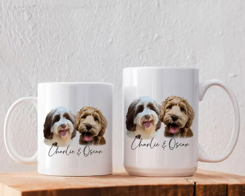 Custom Dog Photo Mug, Best Dog Dad Ever Mug