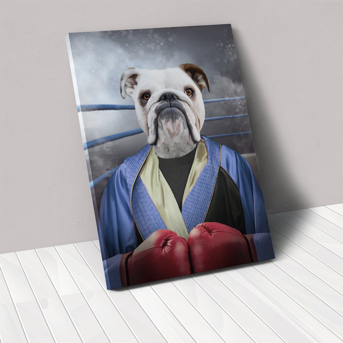 The Boxer - Custom Pet Portrait Canvas Frame