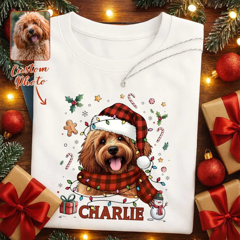 Personalized Christmas Dog Shirt Dog Mom Christmas Sweatshirt