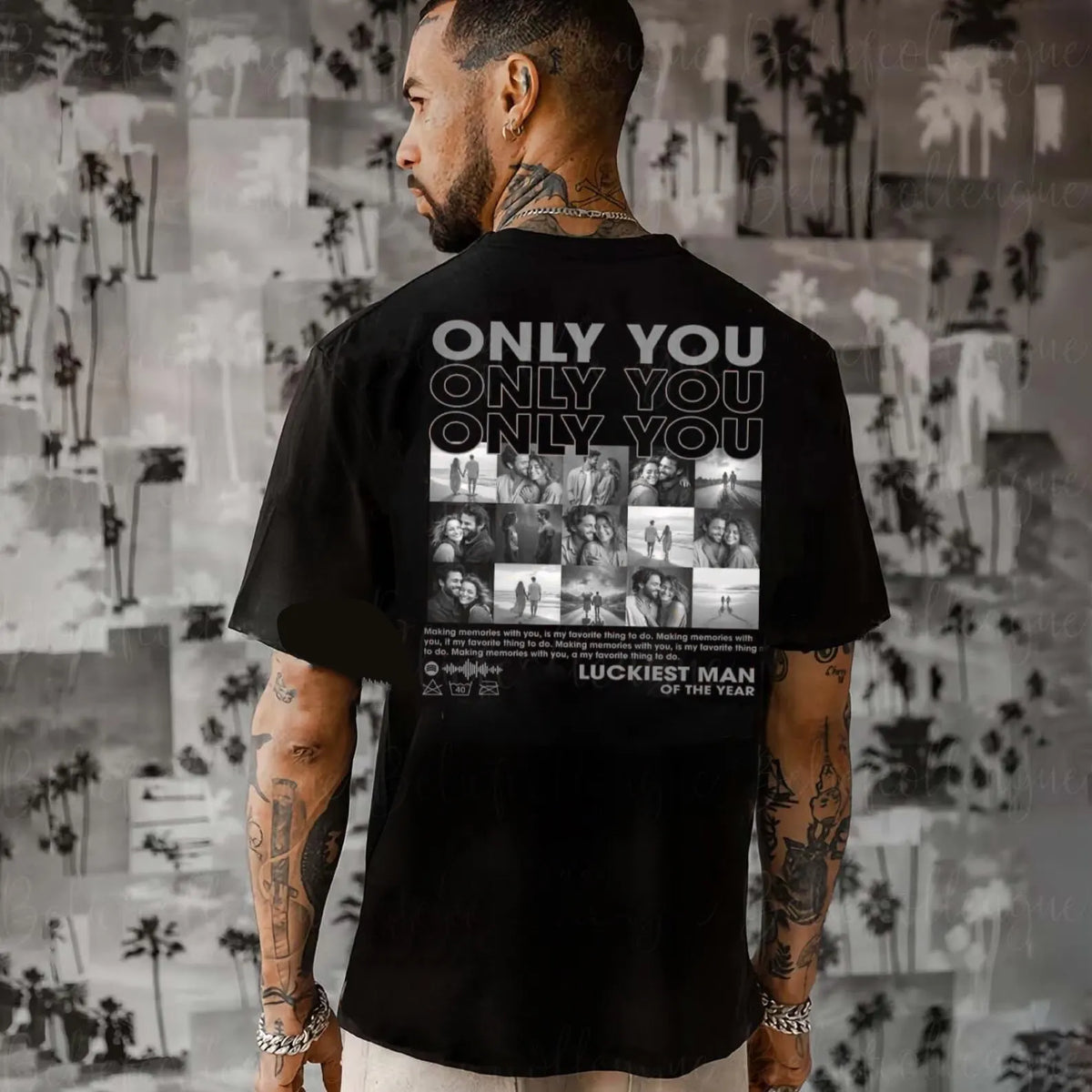 Unique Custom Photo Tee 💗 Crewneck 💗 Hoodie-For Valentine's Day Gift