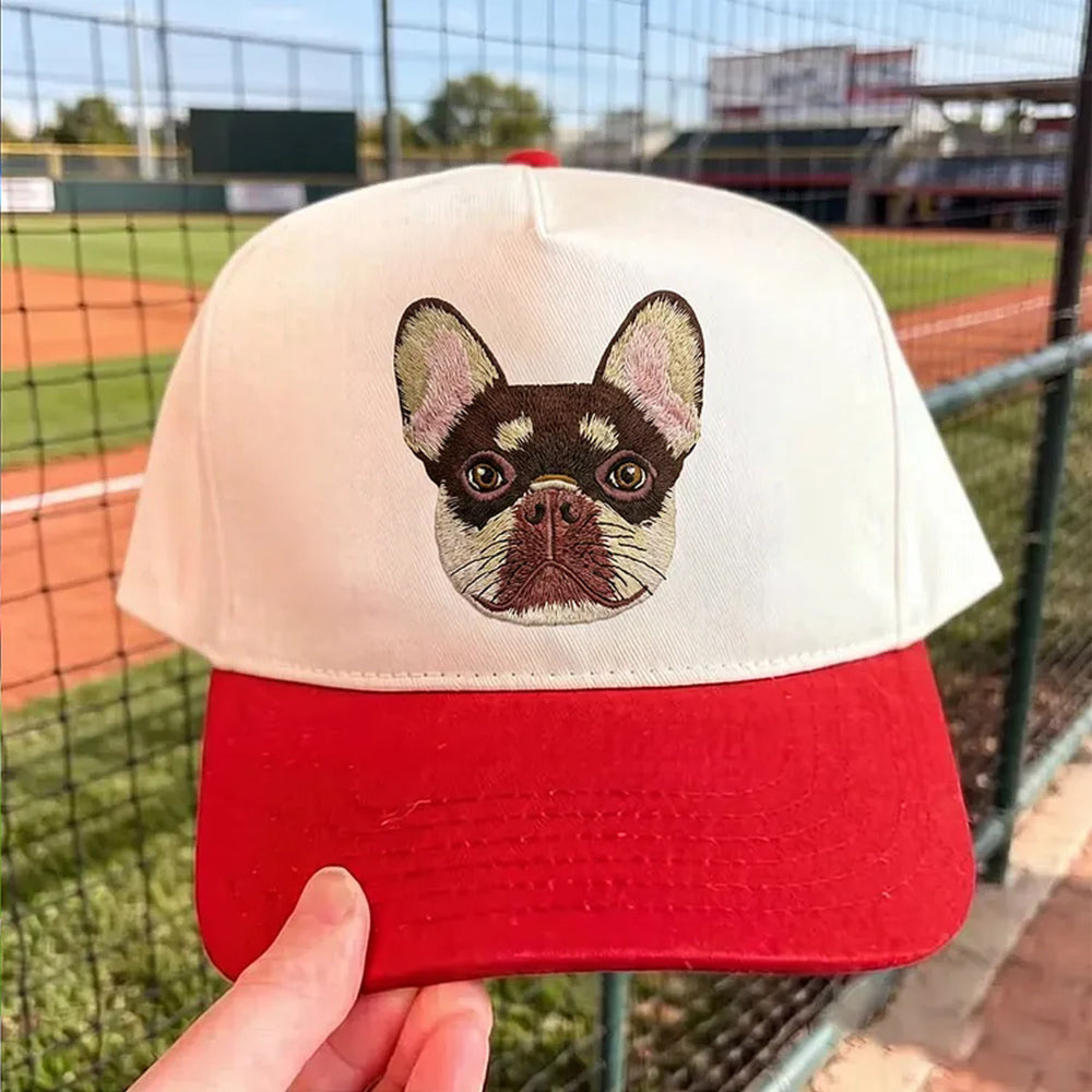 Custom Pet Portrait Embroidered Hat