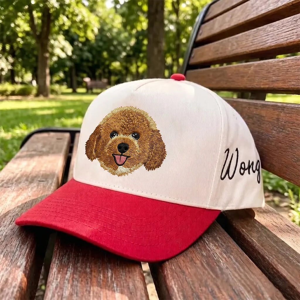Custom Pet Portrait Embroidered Hat