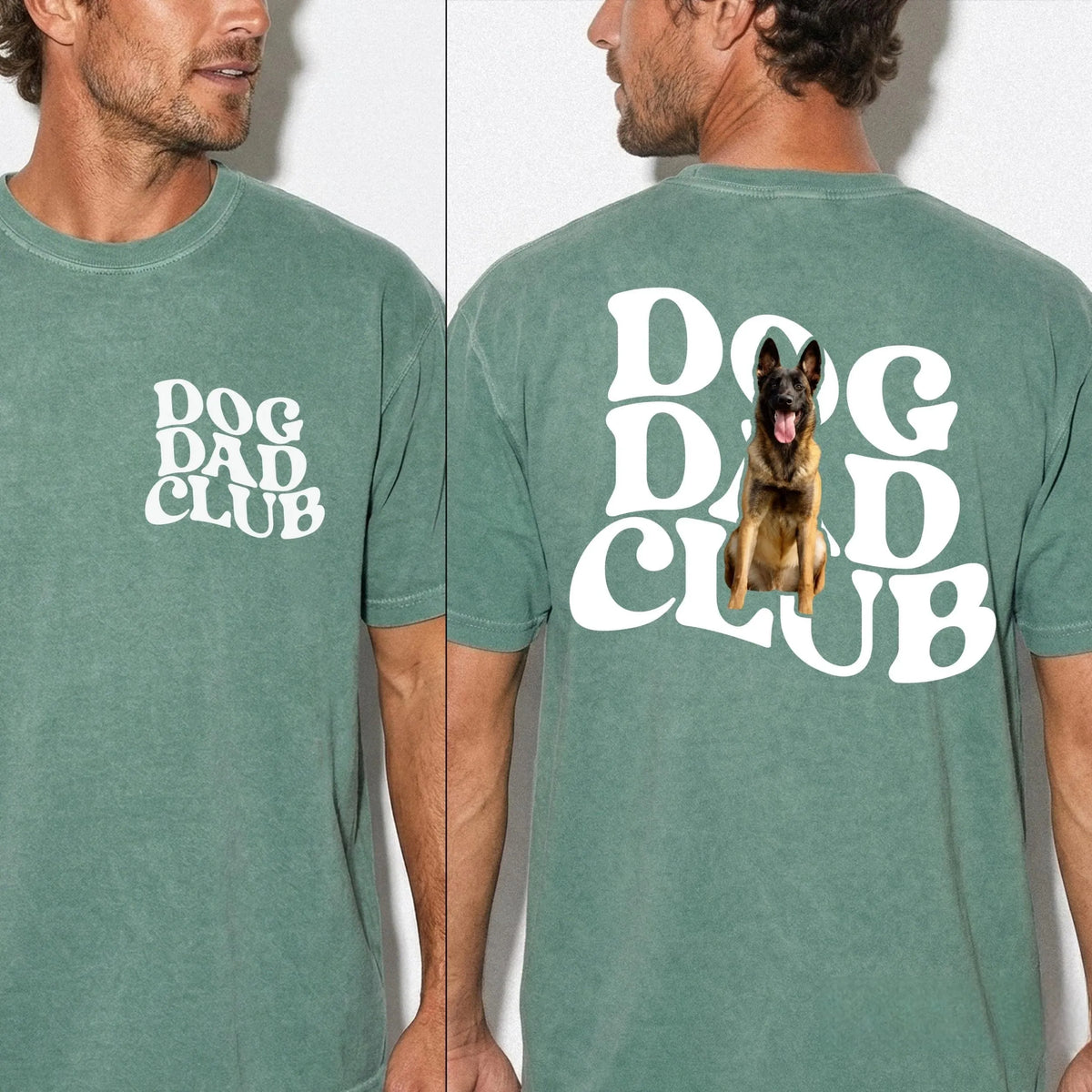 Dog Dad Club Shirt, Custom Pet Photo Tee, Fathers Day Shirt for Dog Dad