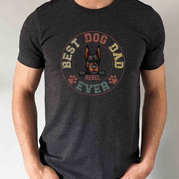 Personalized Printing Best Dog Dad Ever Shirt For Dog Dad