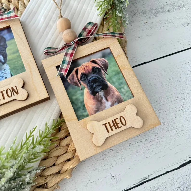 Personalized Pet Photo Frame Ornament Christmas Ornament New Puppy Gift