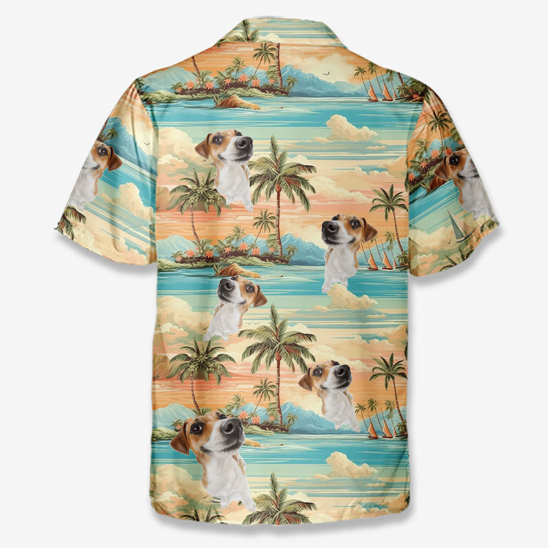 Custom Photo Endless Summer Memories - Dog & Cat Personalized Tropical Hawaiian Shirt
