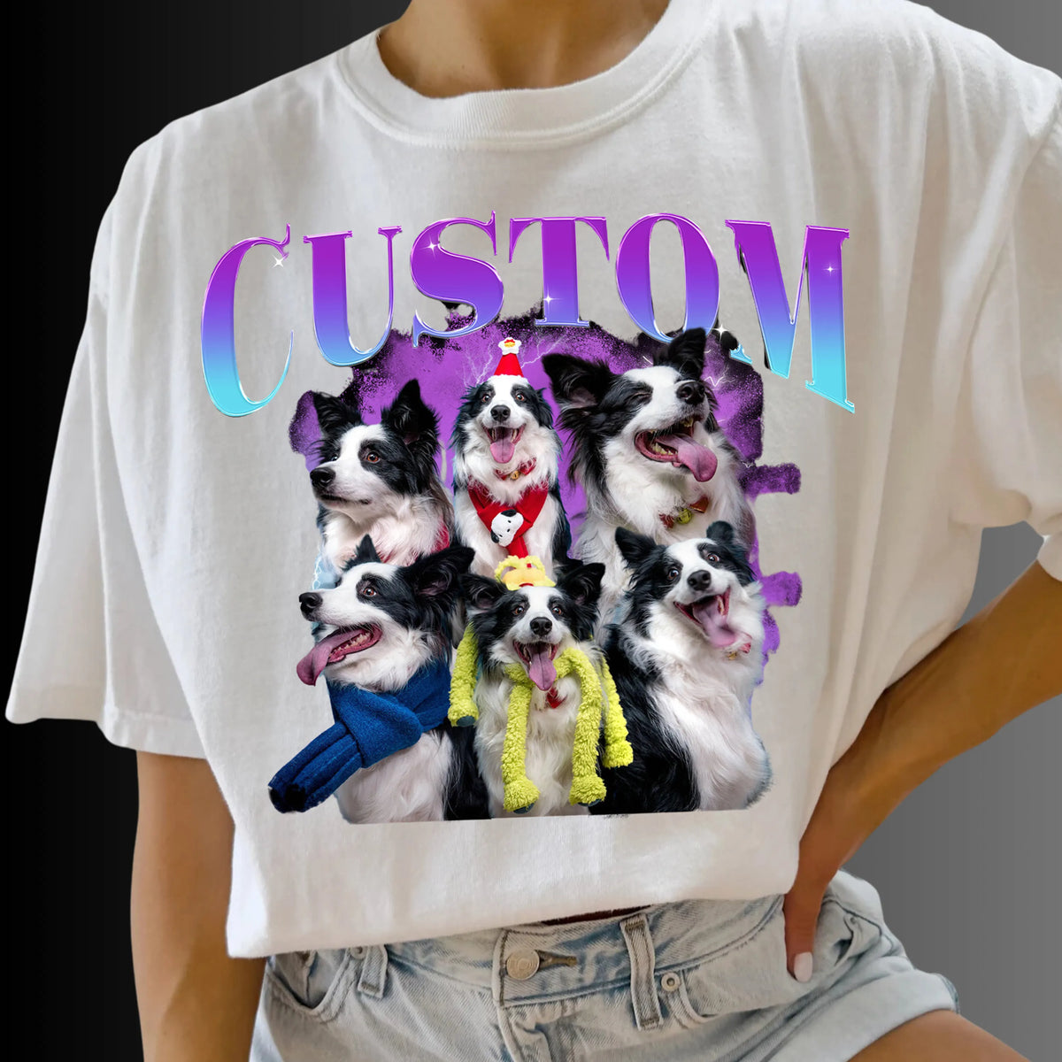 Custom Pet Photo Vintage Shirts, Retro Shirt, 90s T-Shirt Sweatshirt Hoodie