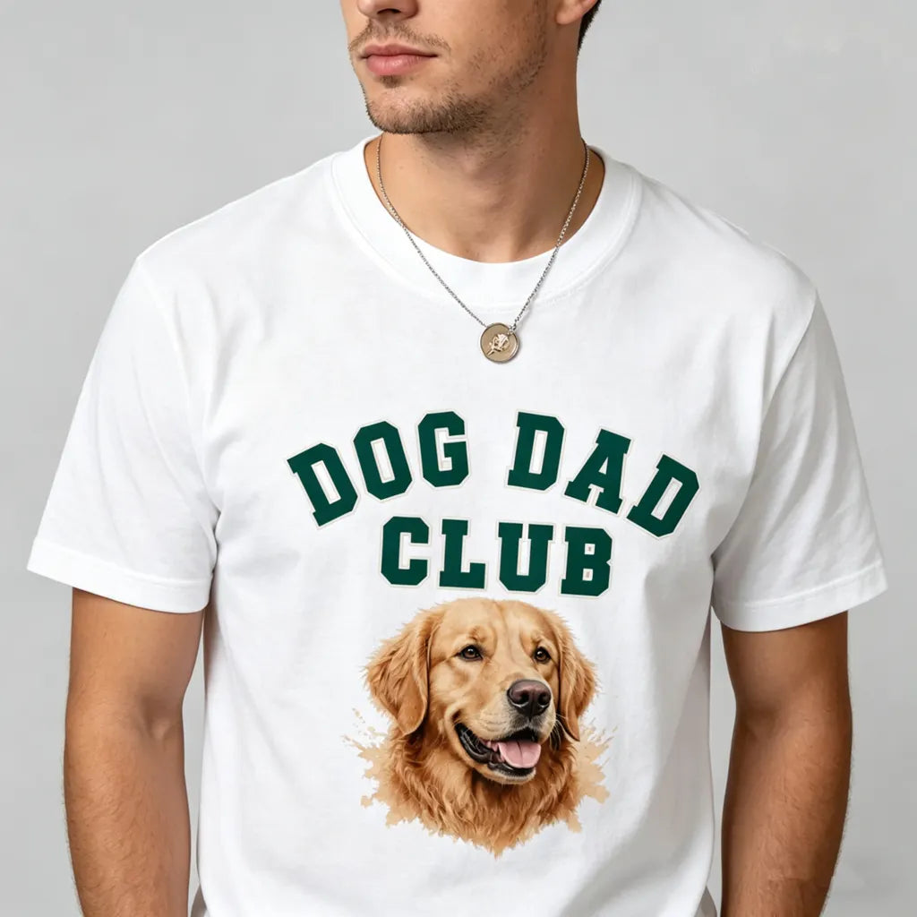 Custom Dog Photo T-shirt, Dog Club Tee for Father's Day