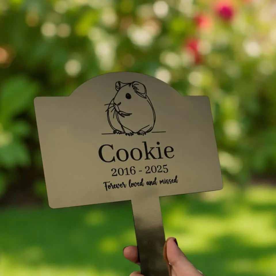 Personalized Pet Memorial Garden Stake – Custom Pet Burial Plaque