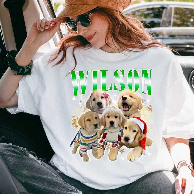 Christmas Snow Decor Custom Bootleg Dog Tee Sweatshirt, Xmas T Shirt Hoodie