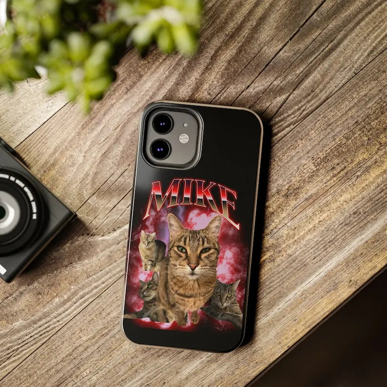 Custom Pet Phone Case Using Pet Photo + Name Pet Portrait Phone Case
