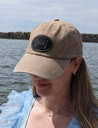 Custom Dog Ear or Cat Ear Outlines Engraved Patch Baseball Hat