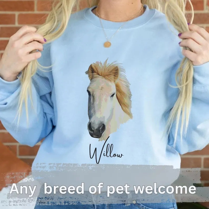 Personalized Dog&Cat Photo Sweatshirt,Custom Print Hoodie T-shirt