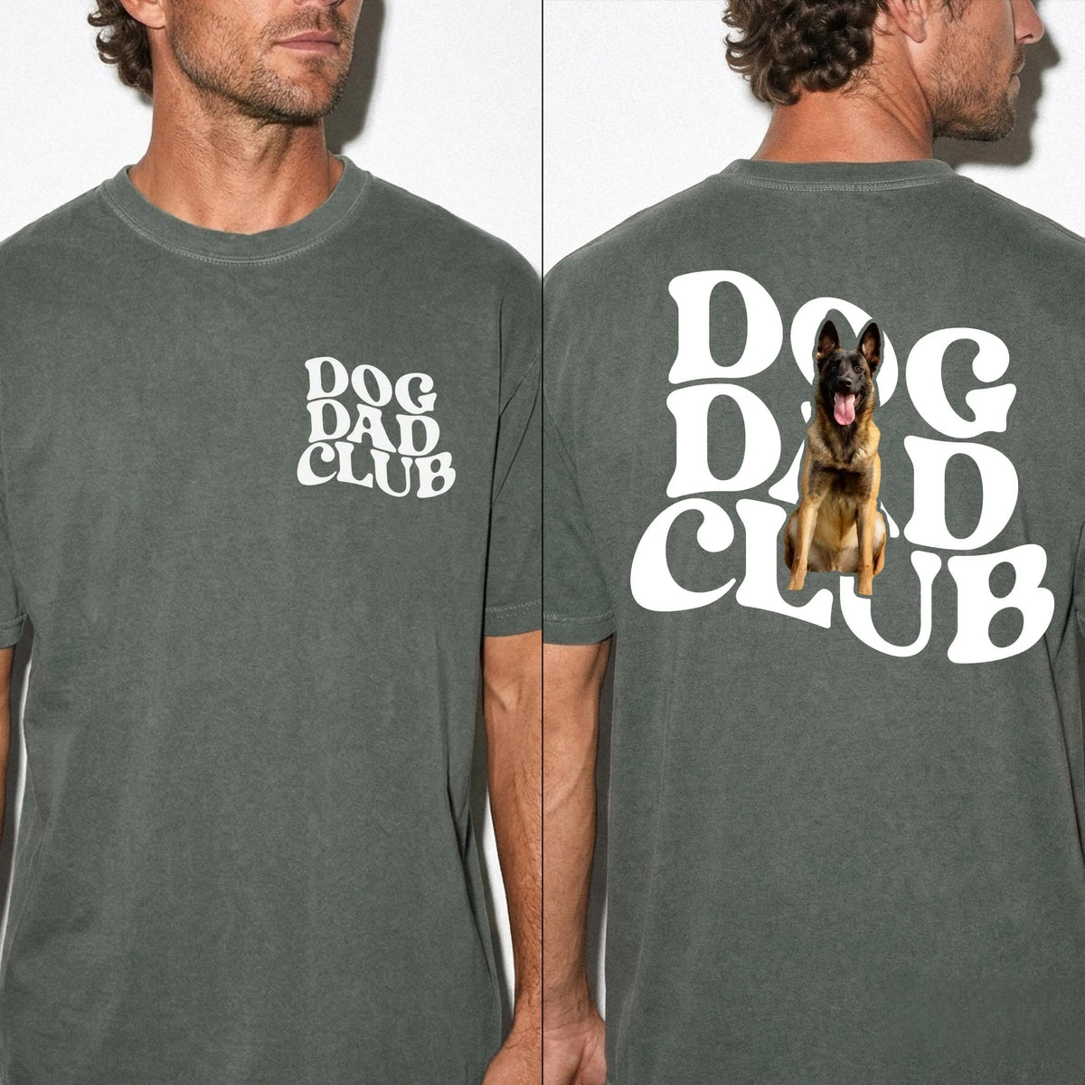 Dog Dad Club Shirt, Custom Pet Photo Tee, Fathers Day Shirt for Dog Dad