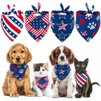 Custom Name Patch Dog Bandana, 4th of July Bandana, Patriotic Dog Gifts, Pet Lover Gift