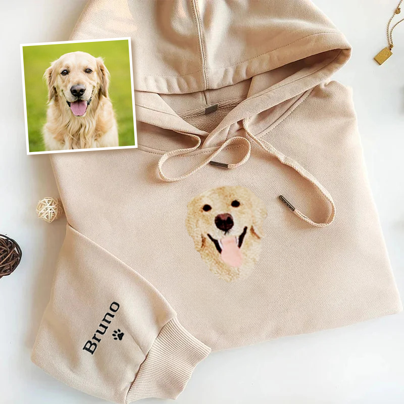 Golden Retriever Lover Custom Embroidered Sweatshirt Hoodie T-shirt