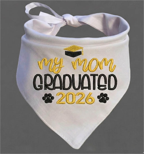 Graduation Dog Bandana | My Mom/ Dad Graduated Dog Bandana