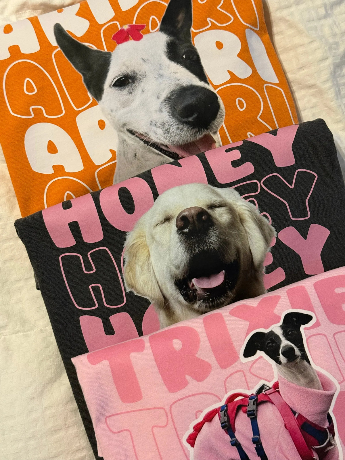 Custom Dog and Name Y2K Style T-Shirt, Dog Photo Retro Tee