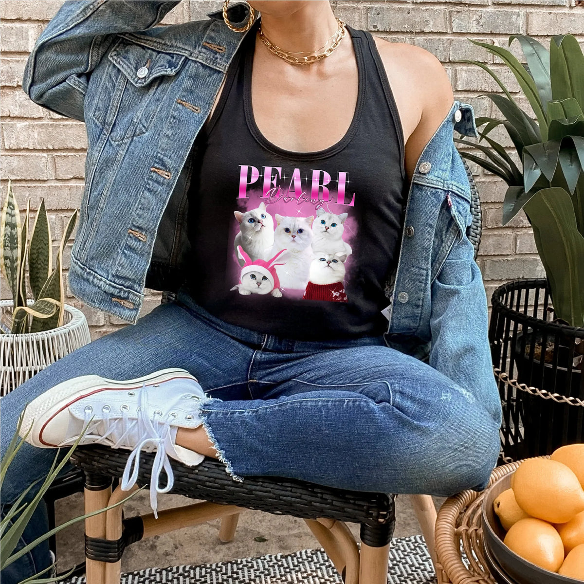 PetFiestas® Custom Cat Dog Pet Vintage Bootleg Retro 90's Tank Top