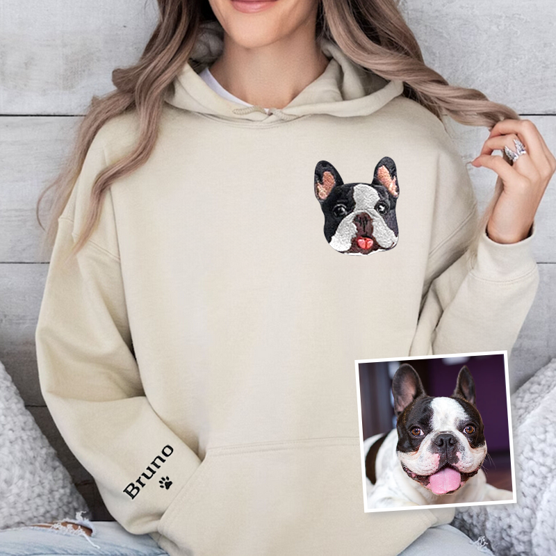 French Bulldog Lover Custom Embroidered Sweatshirt Hoodie T-shirt
