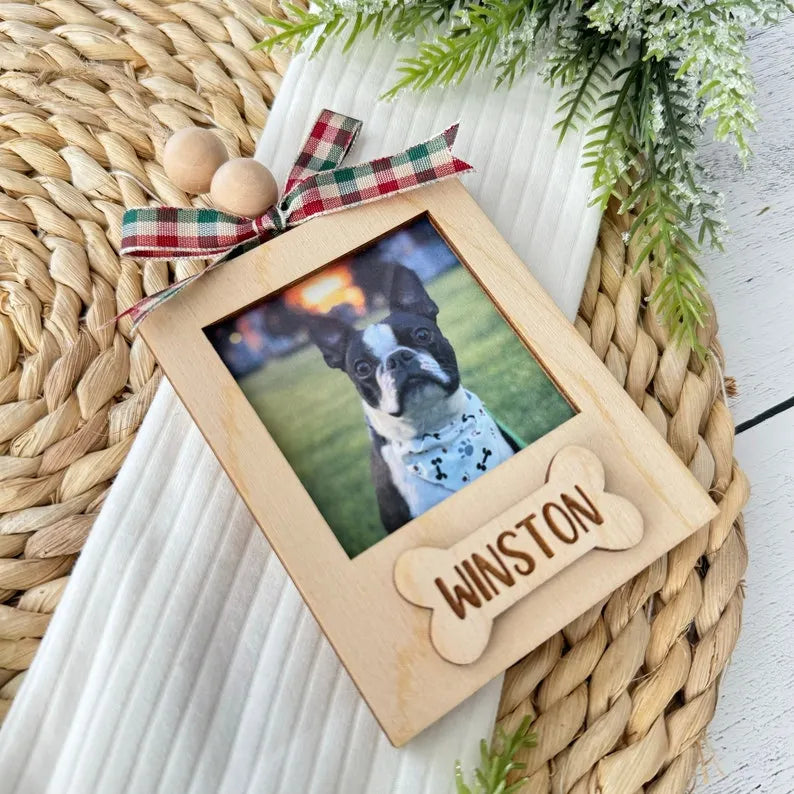 Personalized Pet Photo Frame Ornament Christmas Ornament New Puppy Gift