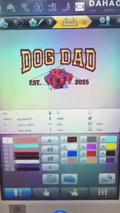 Custom Dog Embroidered Sweatshirt with Name and Year, Father's Day Gift, Dog Dad Gift