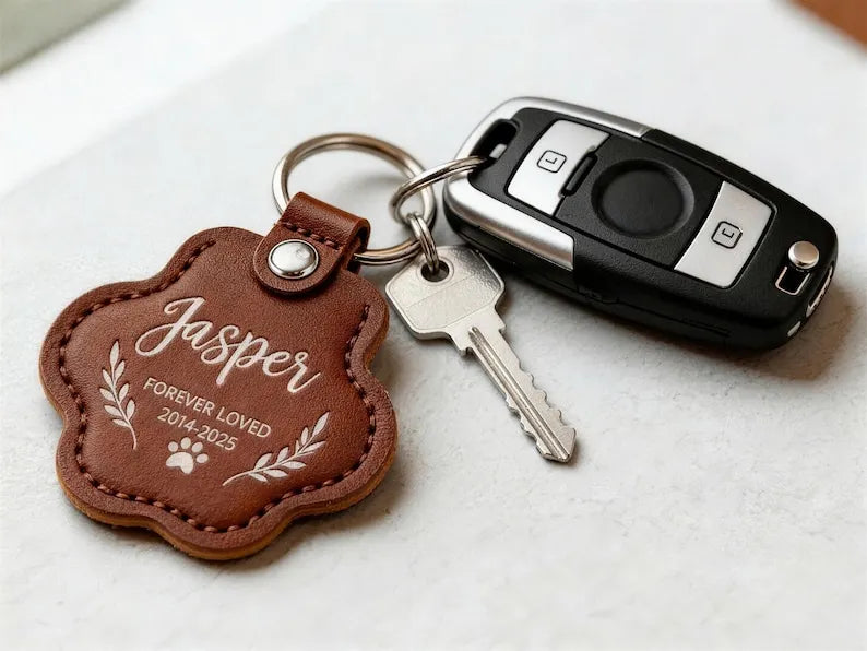 Custom Pet Fur Memorial Keychain, Engraved Pet Fur Holder, Dog Cat Hair Keepsake Pet Sympathy Gift for Pet Lovers