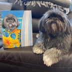 The Surfer - Custom Pet Portrait Canvas Frame
