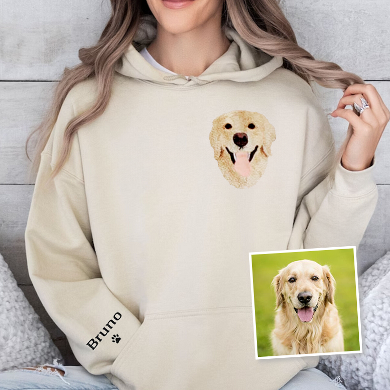 Golden Retriever Lover Custom Embroidered Sweatshirt Hoodie T-shirt
