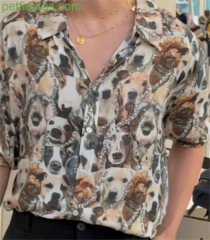 Custom Photo Funny Family Pet Face Pattern, Trick your friend - Personalized Hawaiian Shirt